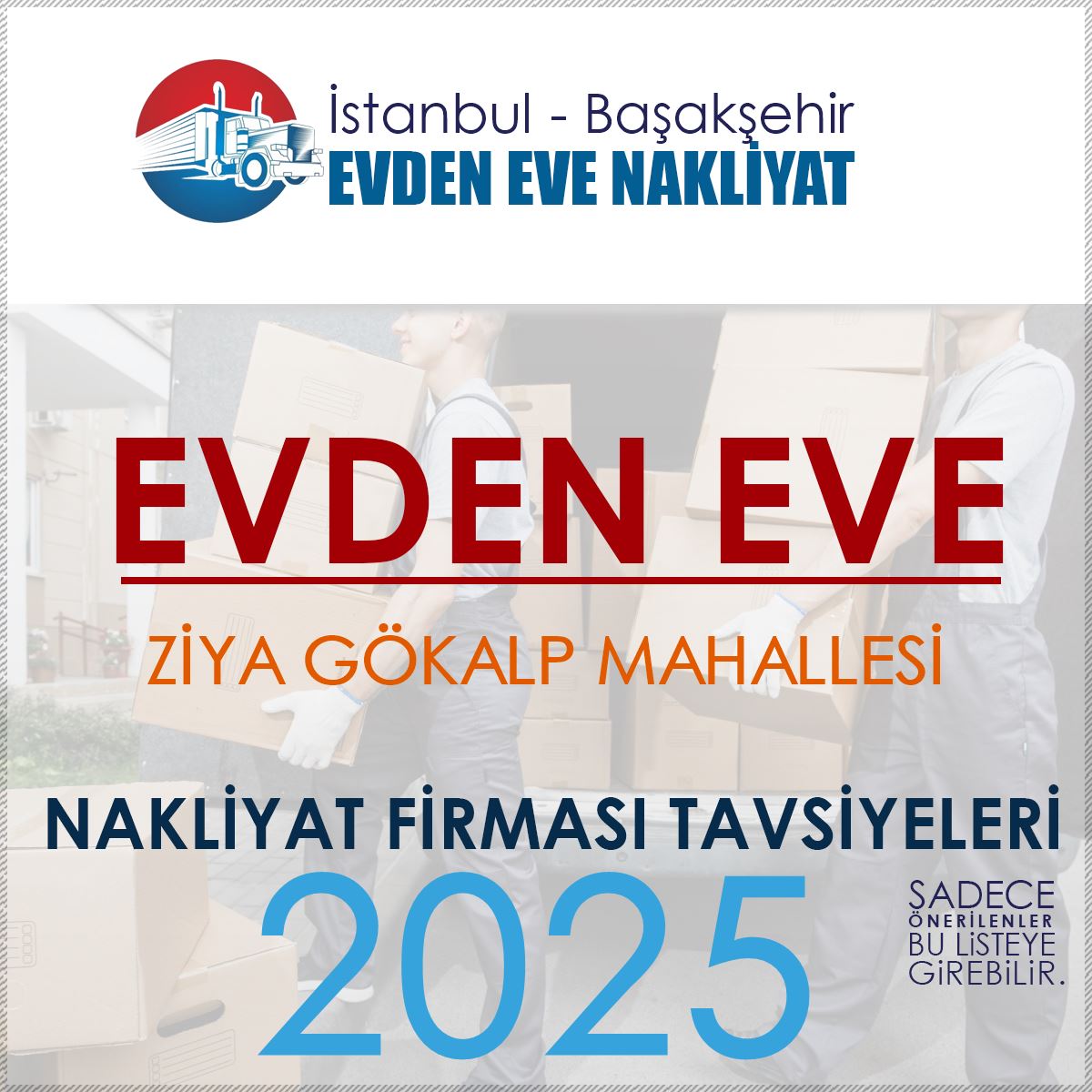 Ziya Gökalp Evden Eve Nakliyat Firmaları